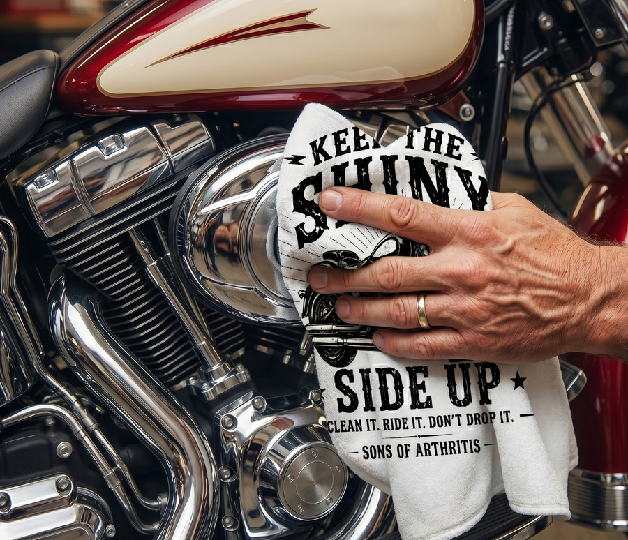 Sons of Arthritis Microfiber Towel - Keep The Shiny Side Up!