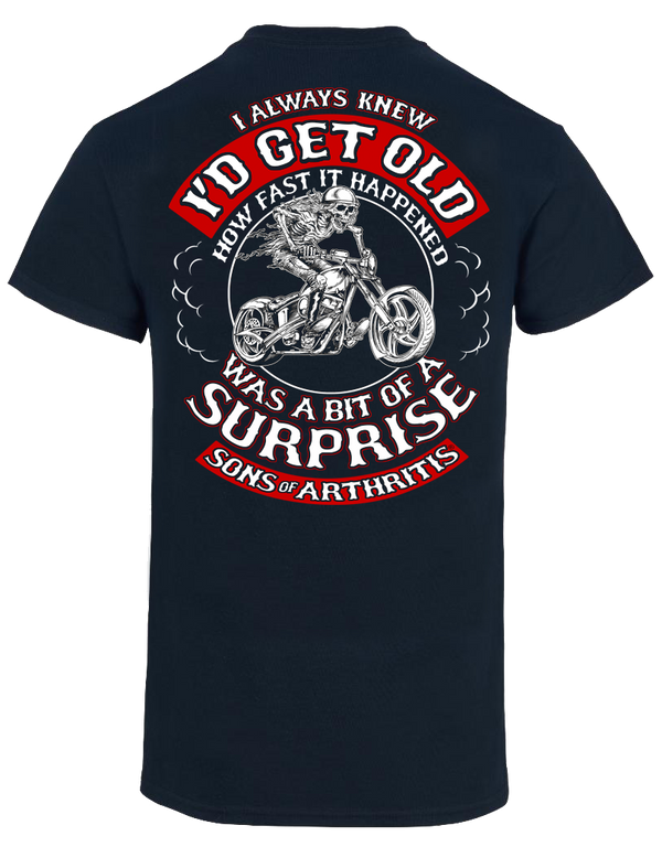 Sons of Arthritis OLD & FAST Black Tee