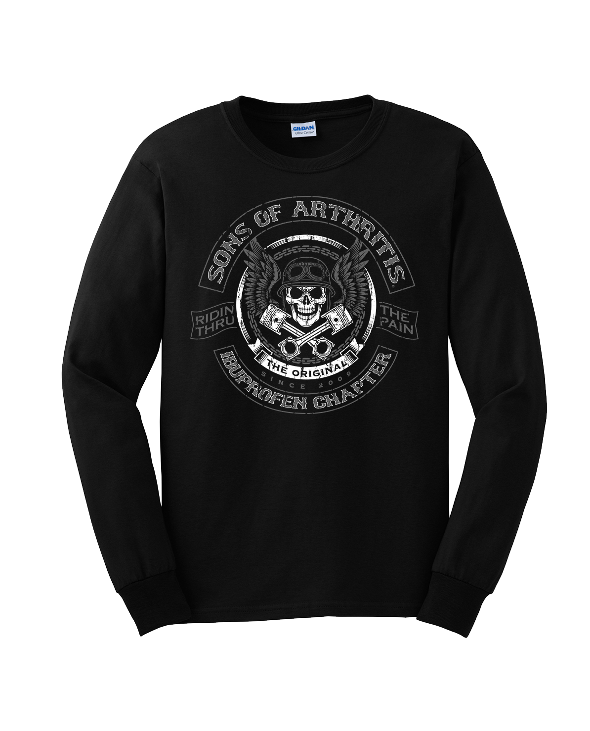 Skull & Pistons Long Sleeve Front Image