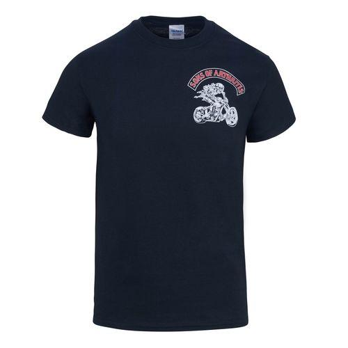 Sons of Arthritis Bad to the Bone Chapter Biker T-Shirt